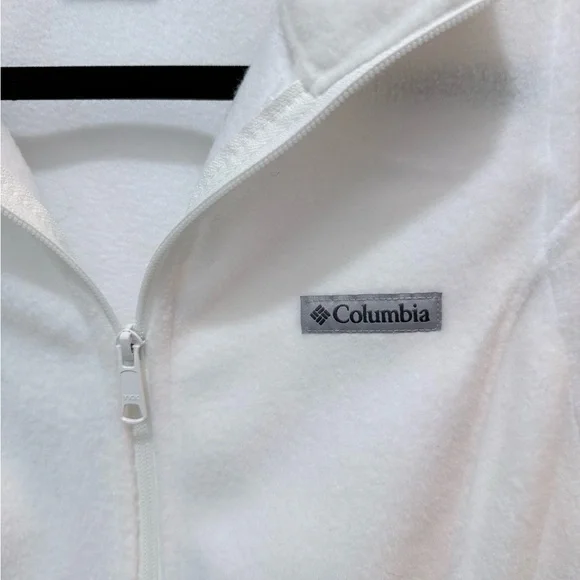 Columbia Soft White Fleece Jacket - Picture 3 of 4